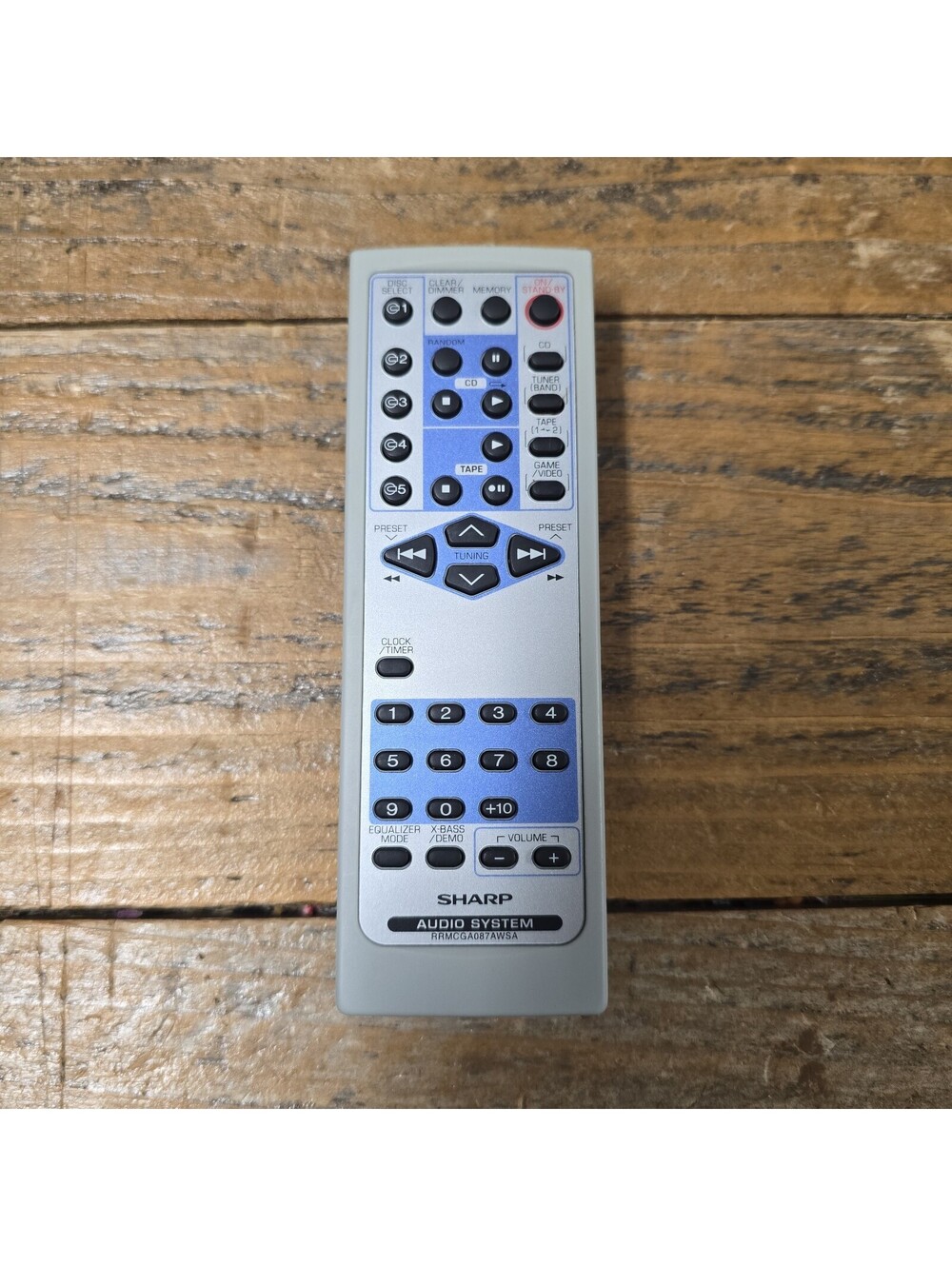 OEM Remote for SHARP RRMCGA087AWSA, CDES777